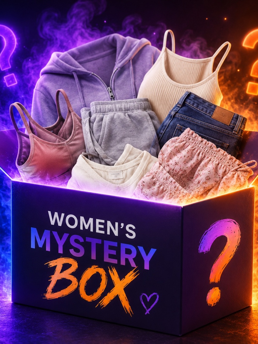 Women's Mystery Box - Receive 3 NWOT OQQ tops.